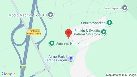 Lägenheter att hyra i Kalmar - kort over placeringen