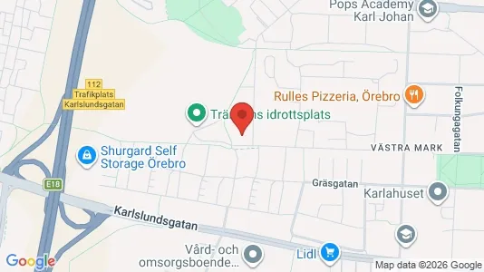 Bostadsrätter till salu i Örebro - kort over placeringen