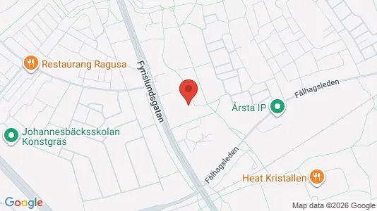 Bostadsrätter till salu i Uppsala - kort over placeringen