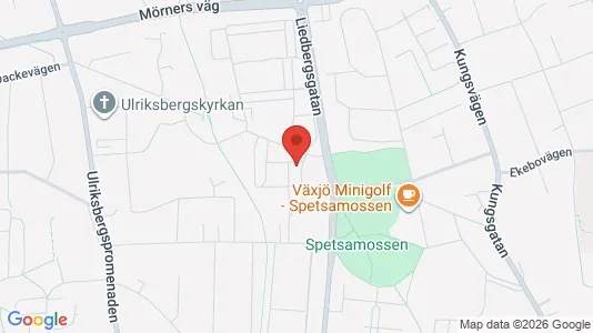 Lägenheter till salu i Växjö - kort over placeringen