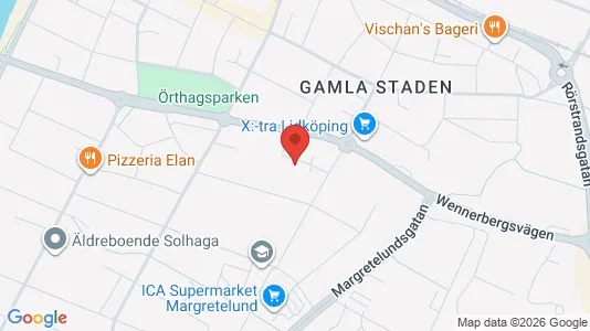 Lägenheter till salu i Lidköping - kort over placeringen