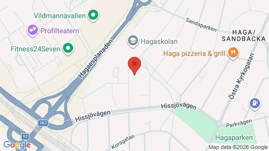 Lägenheter till salu i Umeå - kort over placeringen