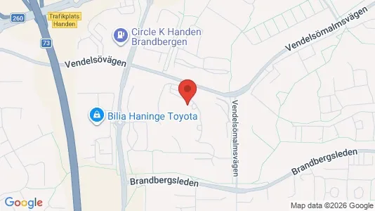 Lägenheter till salu i Haninge - kort over placeringen