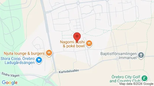 Lägenheter att hyra i Örebro - kort over placeringen