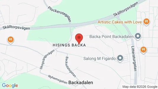 Bostadsrätter till salu i Norra hisingen - kort over placeringen