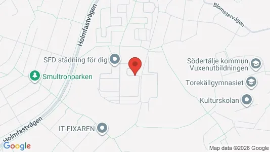 Lägenheter att hyra i Södertälje - kort over placeringen