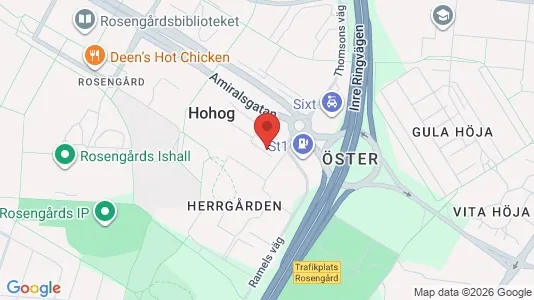 Lägenheter att hyra i Rosengård - kort over placeringen