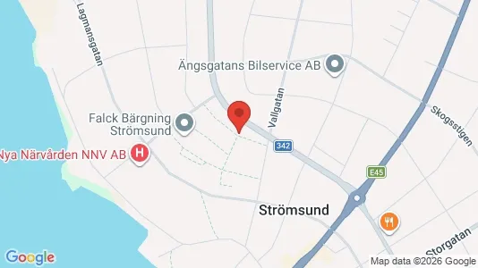 Lägenheter att hyra i Strömsund - kort over placeringen