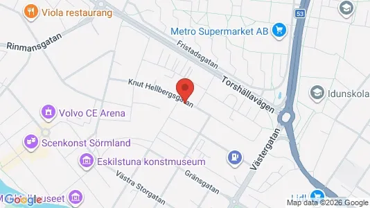 Lägenheter att hyra i Eskilstuna - kort over placeringen