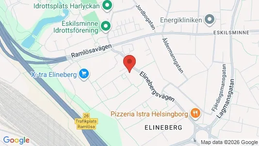Lägenheter att hyra i Helsingborg - kort over placeringen