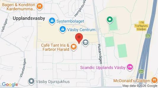 Lägenheter att hyra i Upplands Väsby - kort over placeringen