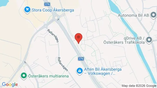 Lägenheter att hyra i Österåker - kort over placeringen