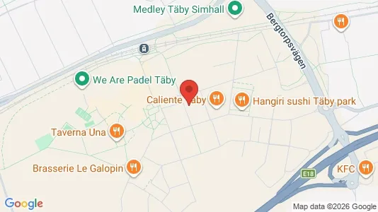 Bostadsrätter till salu i Täby - kort over placeringen