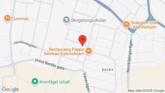 Lägenheter att hyra i Katrineholm - kort over placeringen