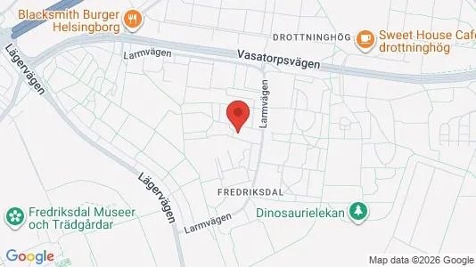 Bostadsrätter till salu i Helsingborg - kort over placeringen