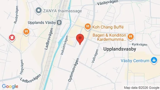 Bostadsrätter till salu i Upplands Väsby - kort over placeringen