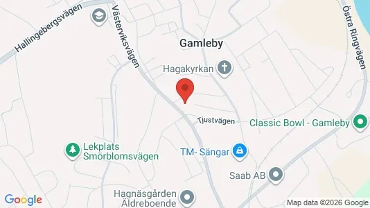 Bostadsrätter till salu i Västervik - kort over placeringen