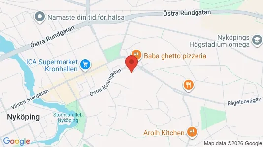 Bostadsrätter till salu i Nyköping - kort over placeringen