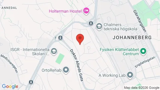 Lägenheter att hyra i Johanneberg - kort over placeringen