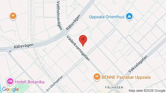 Lägenheter till salu i Uppsala - kort over placeringen