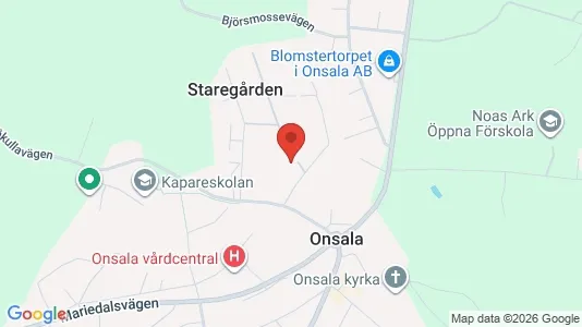 Lägenheter till salu i Kungsbacka - kort over placeringen