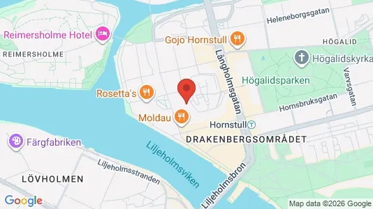 Lägenheter till salu i Södermalm - kort over placeringen