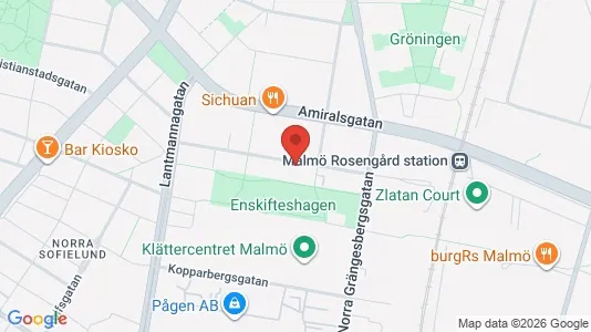 Lägenheter till salu i Malmö Centrum - kort over placeringen