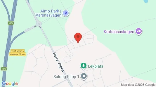 Lägenheter till salu i Kalmar - kort over placeringen