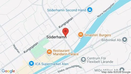 Lägenheter till salu i Söderhamn - kort over placeringen