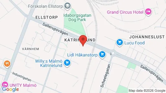 Lägenheter till salu i Malmö Centrum - kort over placeringen