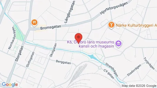 Lägenheter till salu i Örebro - kort over placeringen