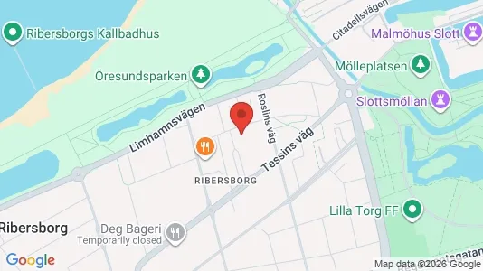 Lägenheter till salu i Malmö Centrum - kort over placeringen