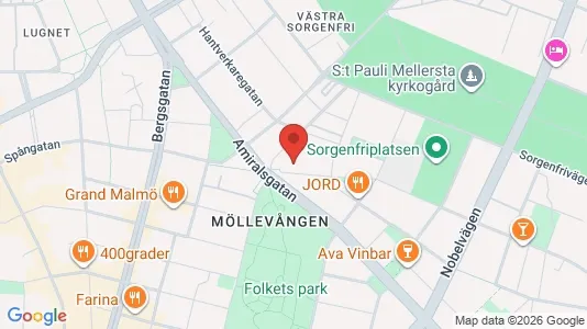 Lägenheter till salu i Malmö Centrum - kort over placeringen