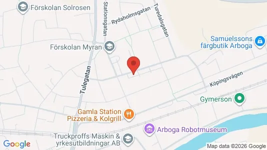 Lägenheter att hyra i Arboga - kort over placeringen