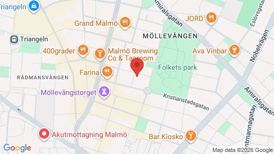Lägenheter att hyra i Malmö Centrum - kort over placeringen