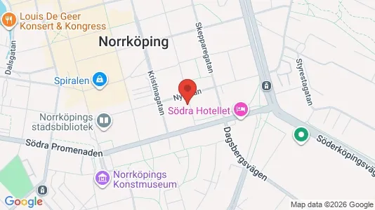Lägenheter att hyra i Norrköping - kort over placeringen
