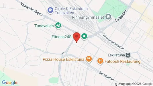 Lägenheter att hyra i Eskilstuna - kort over placeringen
