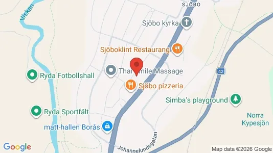 Bostadsrätter till salu i Borås - kort over placeringen