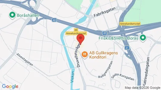 Lägenheter att hyra i Borås - kort over placeringen