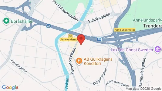 Lägenheter att hyra i Borås - kort over placeringen