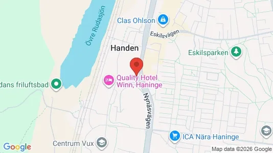 Lägenheter till salu i Haninge - kort over placeringen