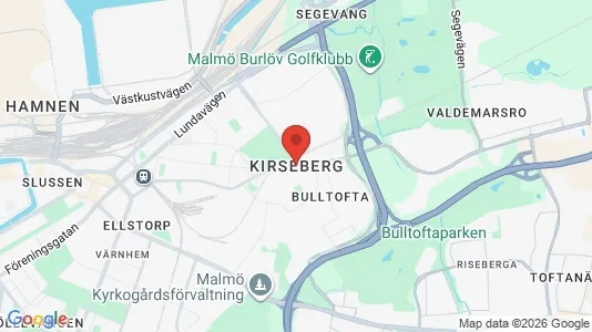 Lägenheter till salu i Kirseberg - kort over placeringen