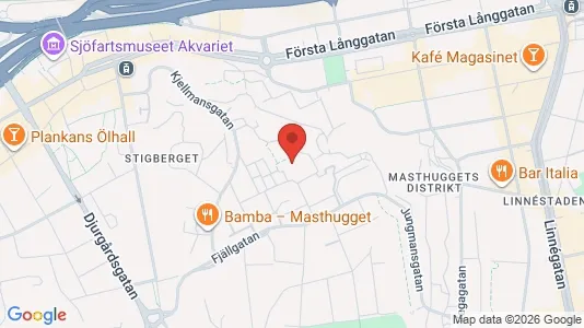 Lägenheter till salu i Göteborg Centrum - kort over placeringen
