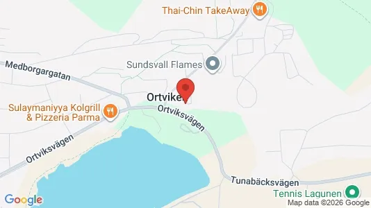 Lägenheter till salu i Sundsvall - kort over placeringen