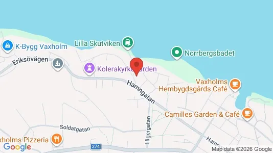Lägenheter till salu i Vaxholm - kort over placeringen