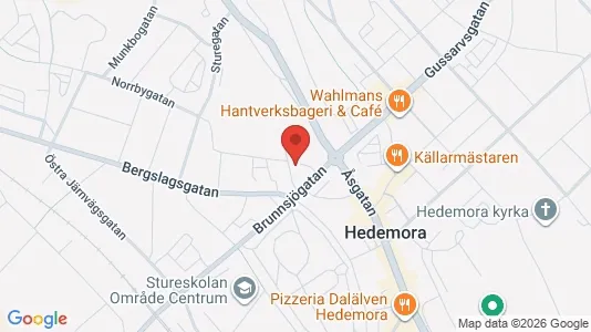 Lägenheter att hyra i Hedemora - kort over placeringen