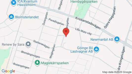 Lägenheter att hyra i Hässleholm - kort over placeringen
