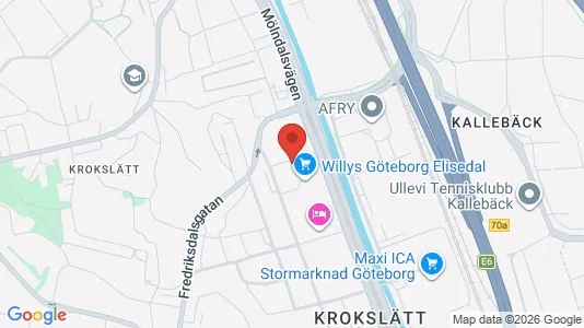 Bostadsrätter till salu i Örgryte-Härlanda - kort over placeringen