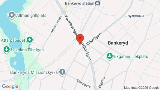 Bostadsrätter till salu i Jönköping - kort over placeringen