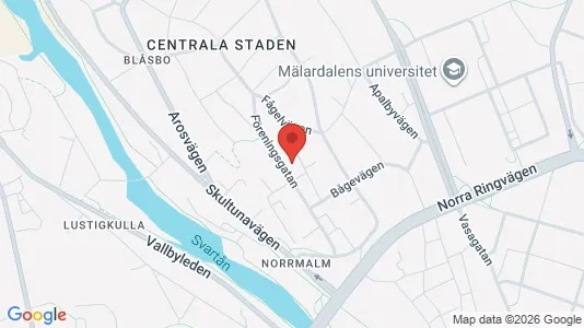 Lägenheter till salu i Västerås - kort over placeringen